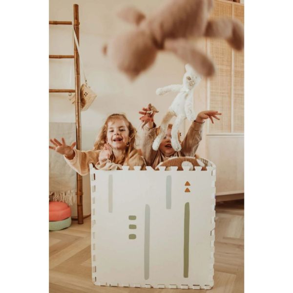 Tapis puzzle & boite de rangement Tiloo - Ferme