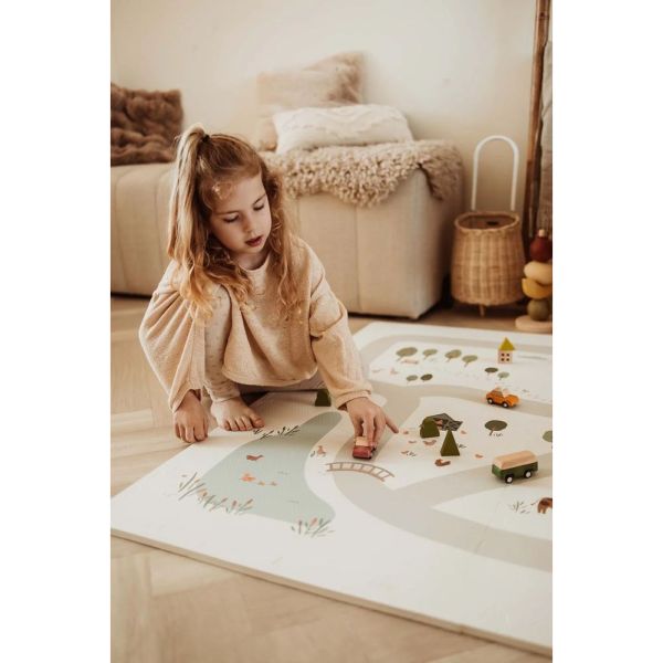 Tapis de jeu réversible  2 en 1 EEVAA Ferme