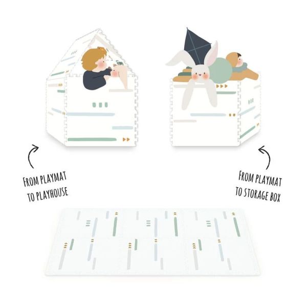 Tapis de jeu réversible  2 en 1 EEVAA Ferme