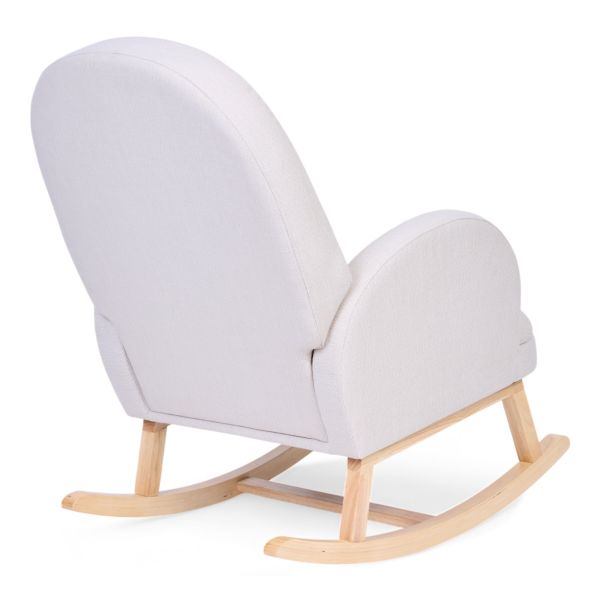 Fauteuil à bascule en Lin Beige