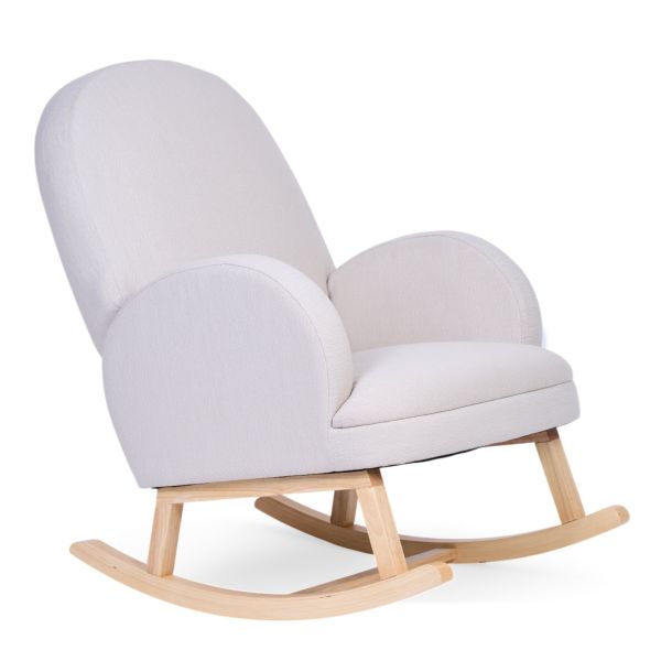 Fauteuil à bascule en Lin Beige