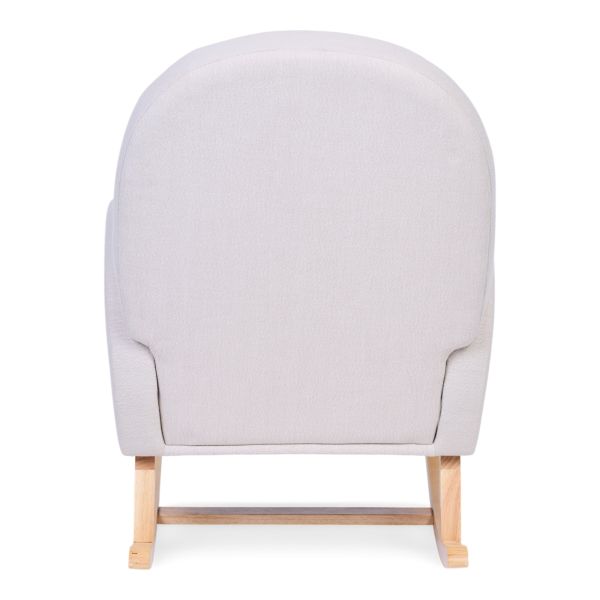 Fauteuil à bascule en Lin Beige