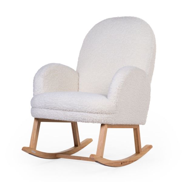Fauteuil à bascule Teddy Ecru