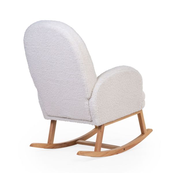 Fauteuil à bascule Teddy Ecru