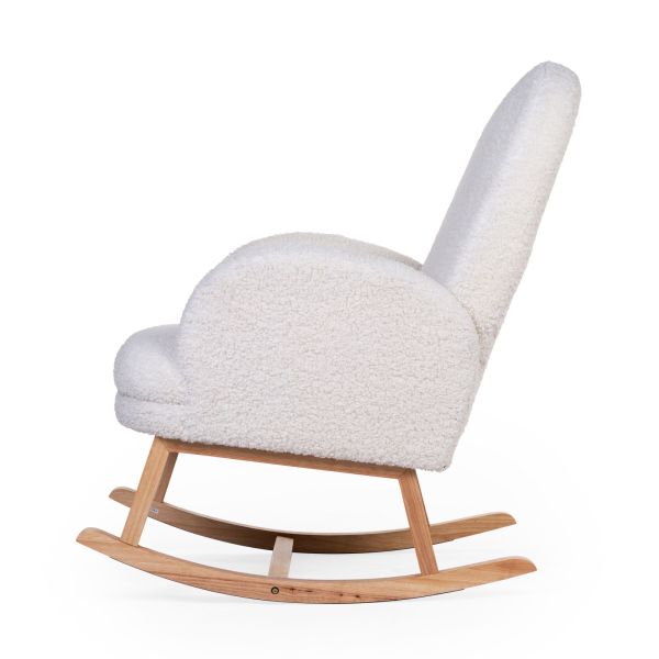 Fauteuil à bascule Teddy Ecru