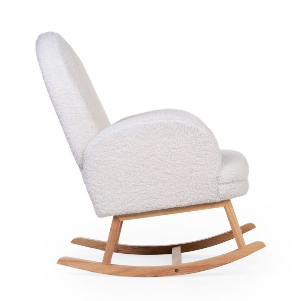 Fauteuil à bascule Teddy Ecru