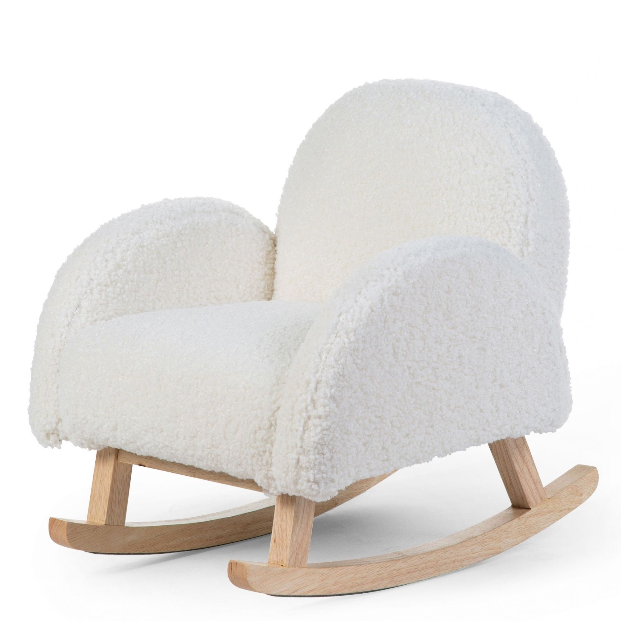 Fauteuil à bascule enfant Teddy blanc - Made in Bébé