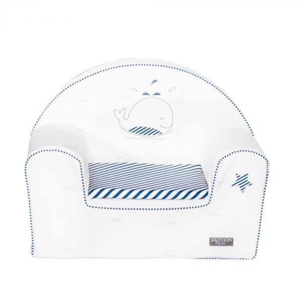 Fauteuil club bébé Blue Baleine