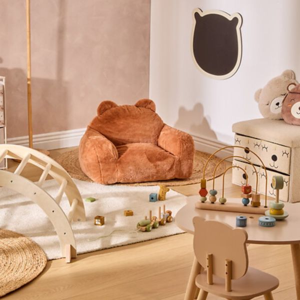Fauteuil enfant Mini Ourson marron