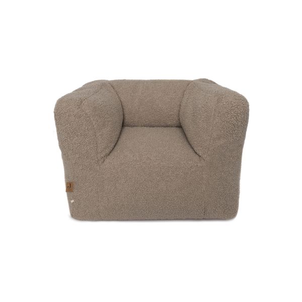 Fauteuil pouf enfant bouclette Teddy Warm Sand