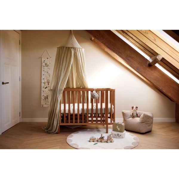 Fauteuil pouf enfant bouclette Teddy Warm Sand