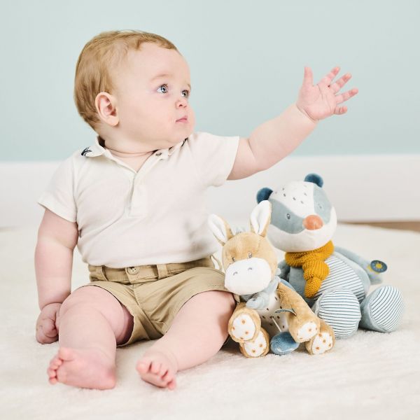 Mini Peluche musicale Léo l'âne