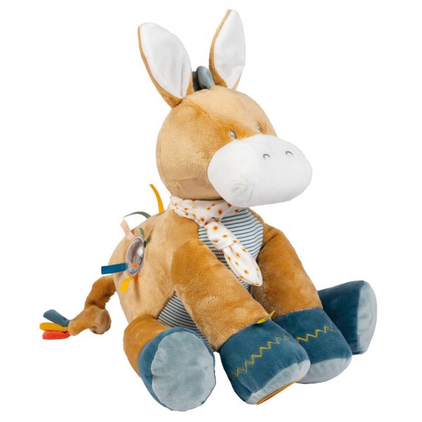Peluche d'activité Léo l'âne