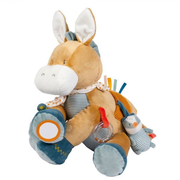 Peluche d'activité Léo l'âne