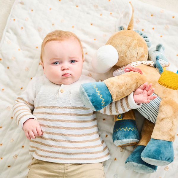 Peluche d'activité Léo l'âne