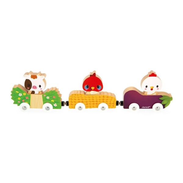 Petit train magnétique Animaux de la ferme