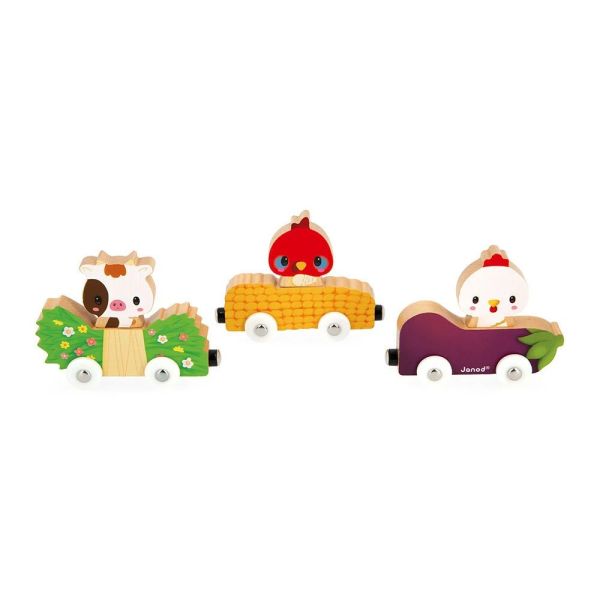 Petit train magnétique Animaux de la ferme