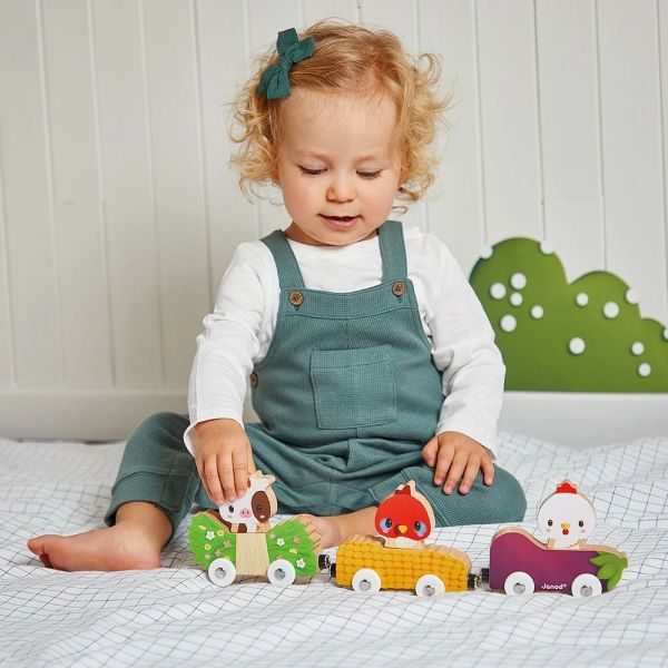 Petit train magnétique Animaux de la ferme
