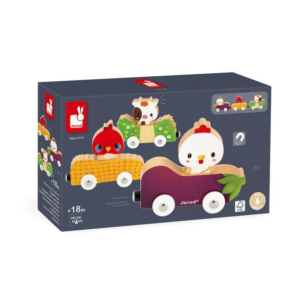 Petit train magnétique Animaux de la ferme