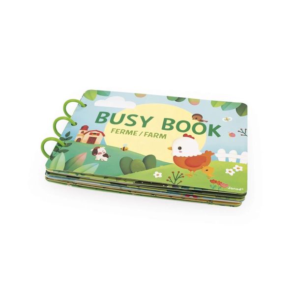 Livre d'activités pour enfant Busy book Ferme