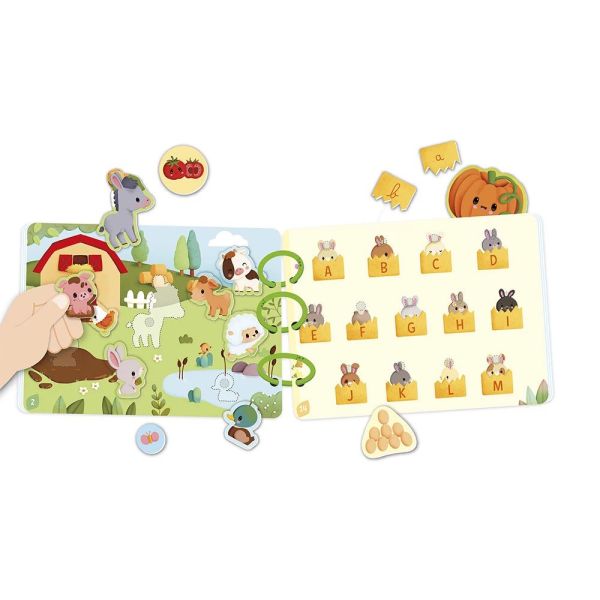 Livre d'activités pour enfant Busy book Ferme