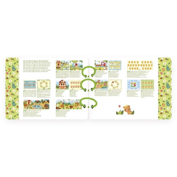 Livre d'activités pour enfant Busy book Ferme