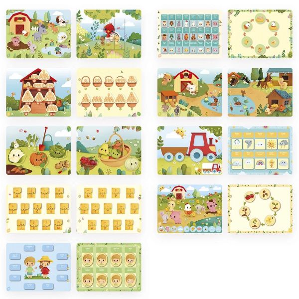 Livre d'activités pour enfant Busy book Ferme