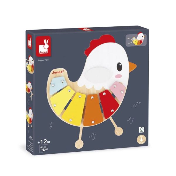 Xylophone pour enfant Poulette