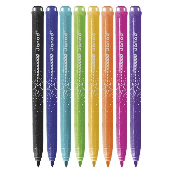 Set de 8 feutres pailletés