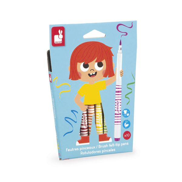 Set de 10 feutres pinceaux