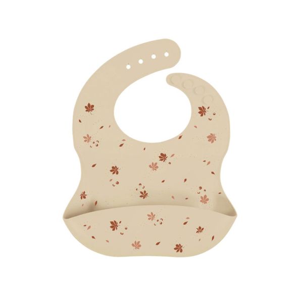 Bavoir en silicone avec empreinte - Chestnuts