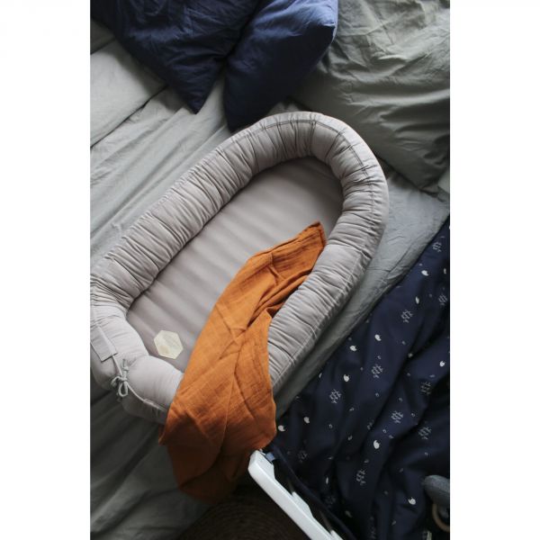 Réducteur de lit Babynest Kapok Gris