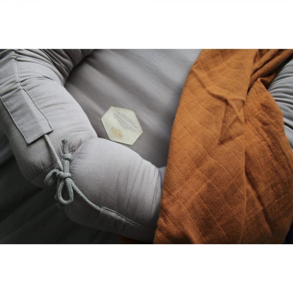 Réducteur de lit bébé Babynest Kapok Gris