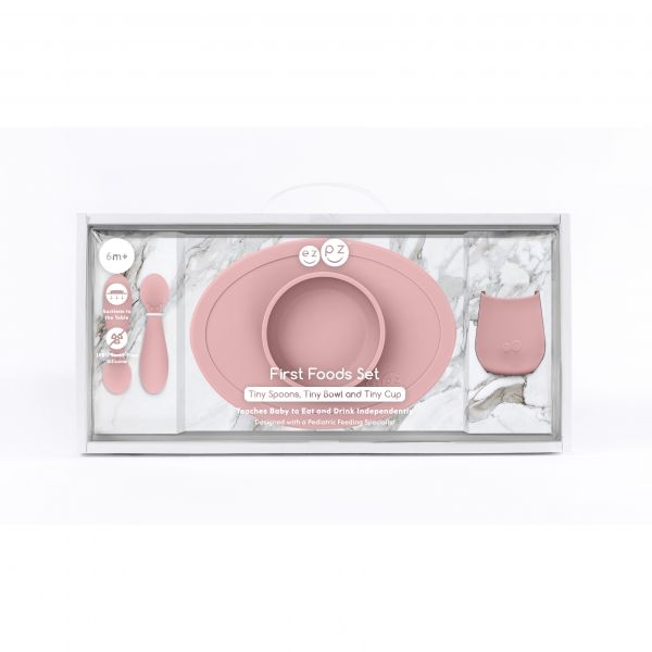 Coffret repas First Food rose poudré