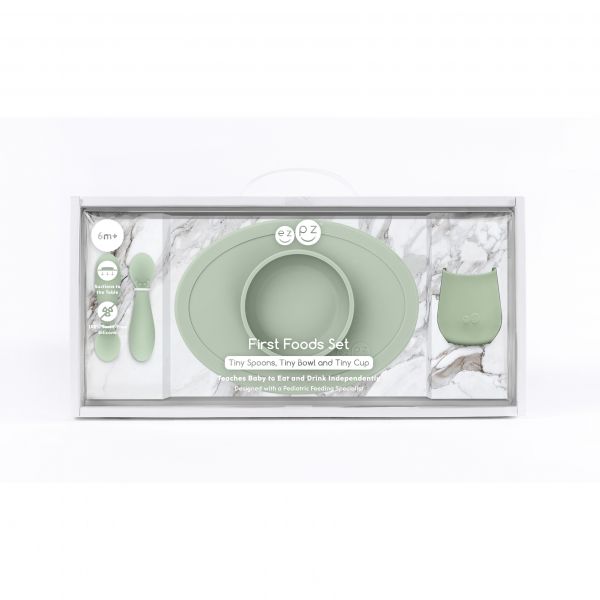 Coffret repas First Food vert amande