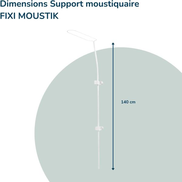 Moustiquaire avec support Fixi Moustik pour lit bébé