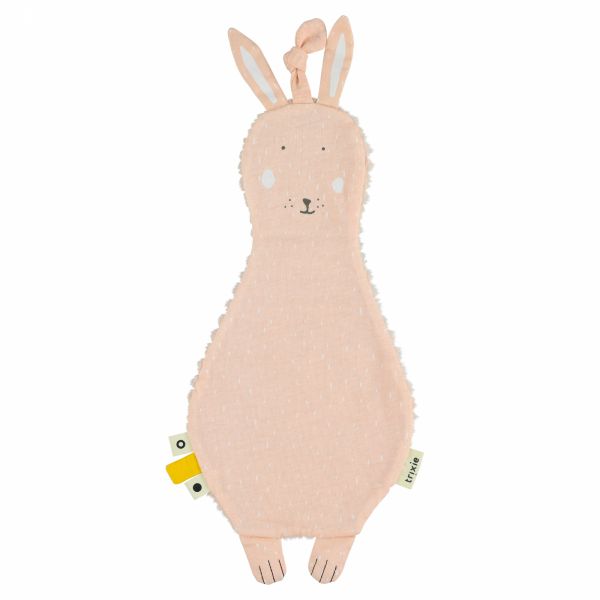 Doudou plat attache sucette Mrs Rabbit