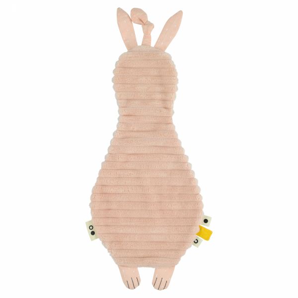 Doudou plat attache sucette Mrs Rabbit