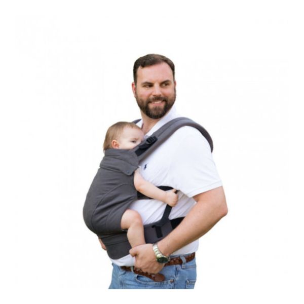 Porte-bébé Flexia évolutif, ergonomique en coton bio - Anthracite