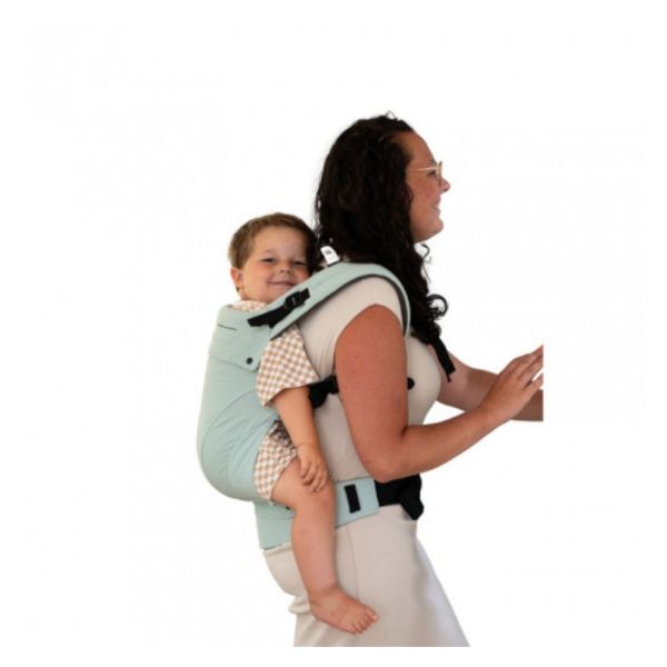 Porte-bébé Flexia évolutif, ergonomique en coton bio - Vert Menthe