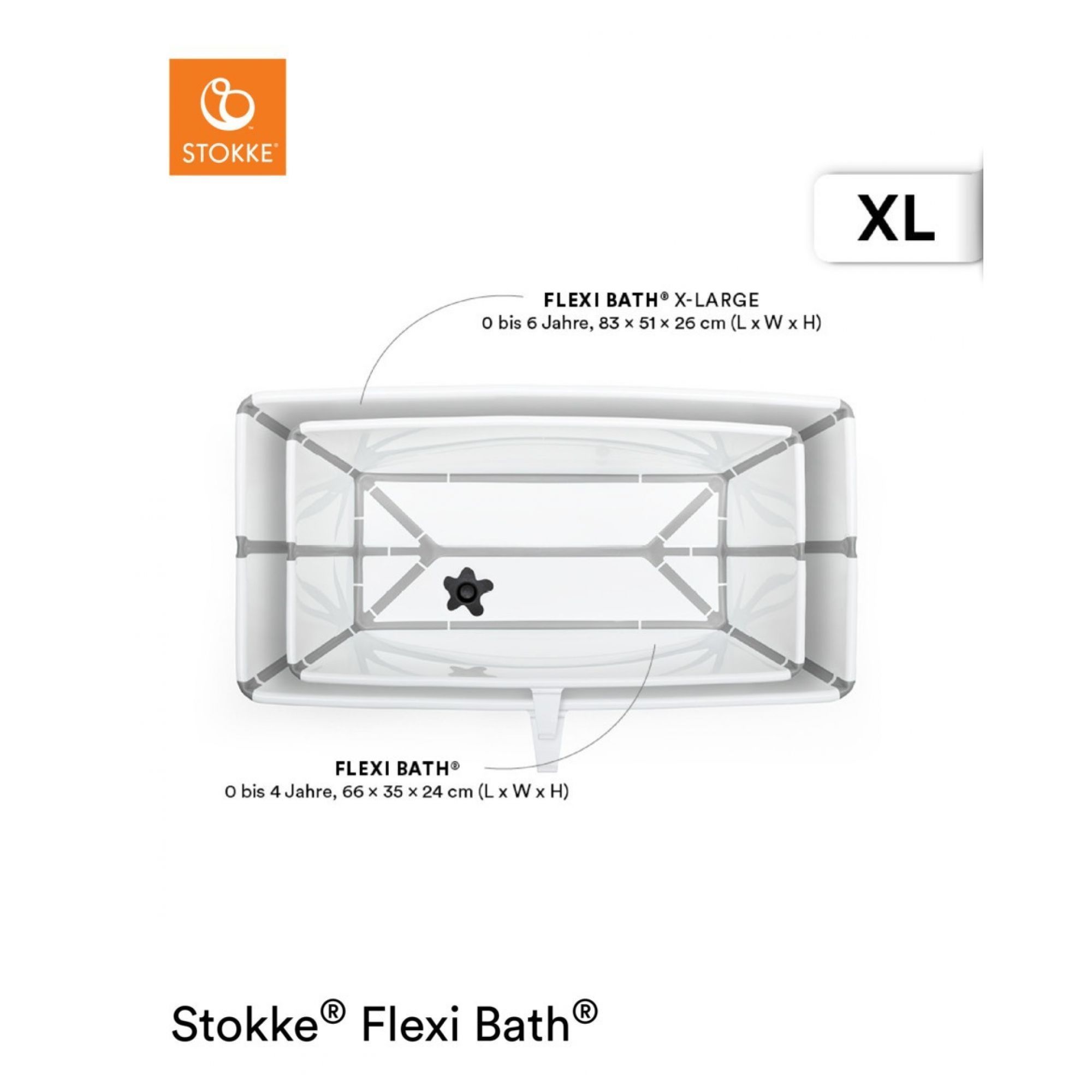 Baignoire Pliable Flexi Bath X-Large - Blanc