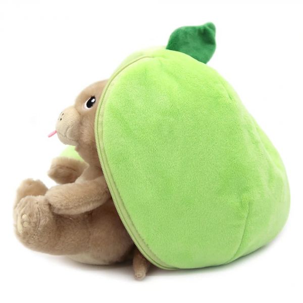 Peluche réversible Flipetz Chien et Pomme