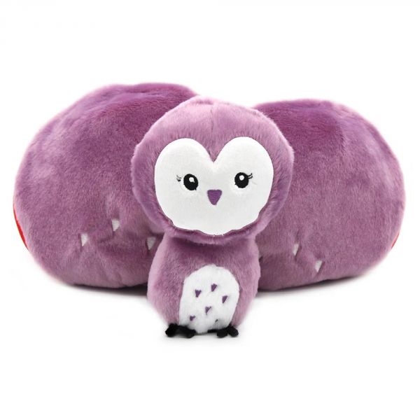 Peluche réversible Flipetz Chouette et Fraise