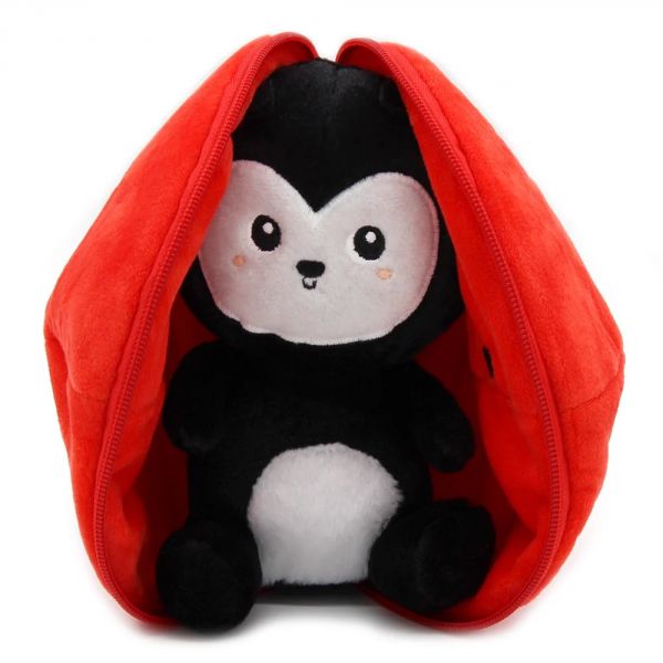 Peluche réversible Flipetz Coccinelle et Tomate