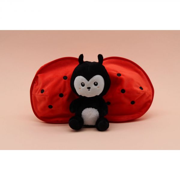 Peluche réversible Flipetz Coccinelle et Tomate