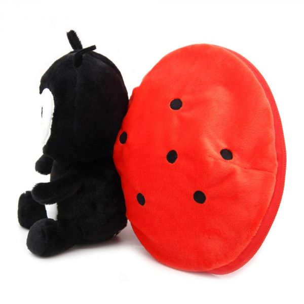 Peluche réversible Flipetz Coccinelle et Tomate