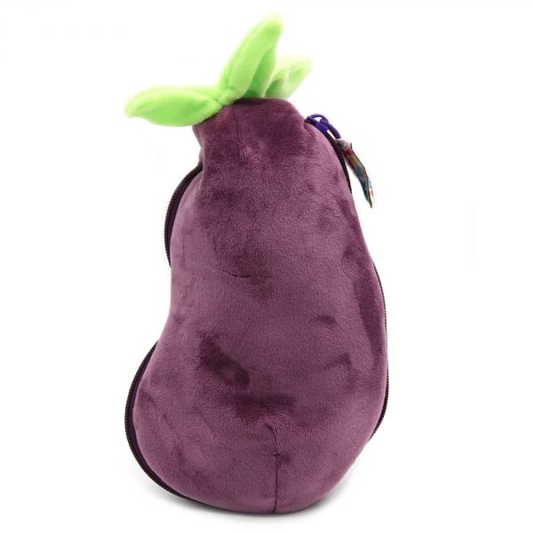 Peluche réversible Flipetz Éléphant et Aubergine