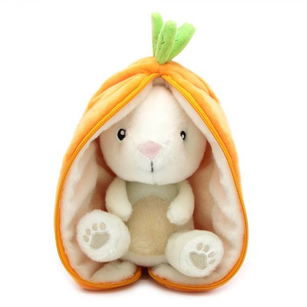 Peluche réversible Flipetz Lapin et Carotte