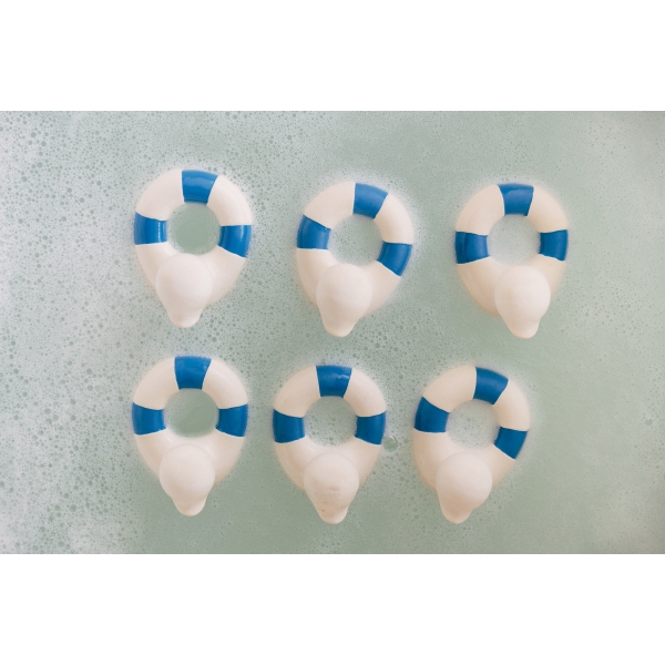 Anneau de dentition Jouet de bain Canard Flo The Floatie Bleu marine