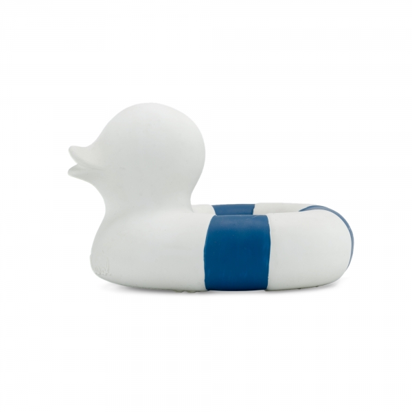 Anneau de dentition Jouet de bain Canard Flo The Floatie Bleu marine